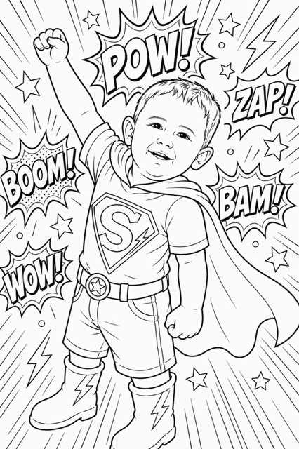 Custom coloring book - one of a kind